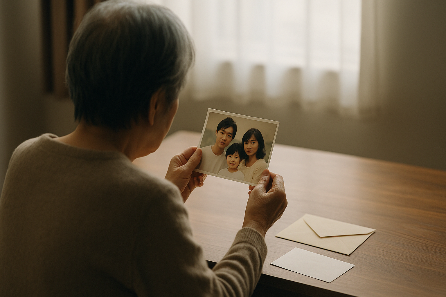 親を拒絶して音信不通になった子どもを心配する親のイメージ