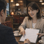 マッチングアプリで勧誘する人物